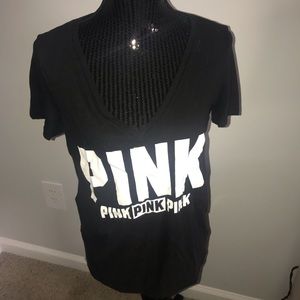 Pink Sm Black Tee